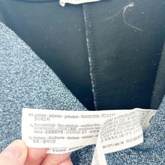 Zara Trafaluc Womens Going Out Party Metallic Glittery Cami Mini‎ Dress Size M - Picture 5 of 6